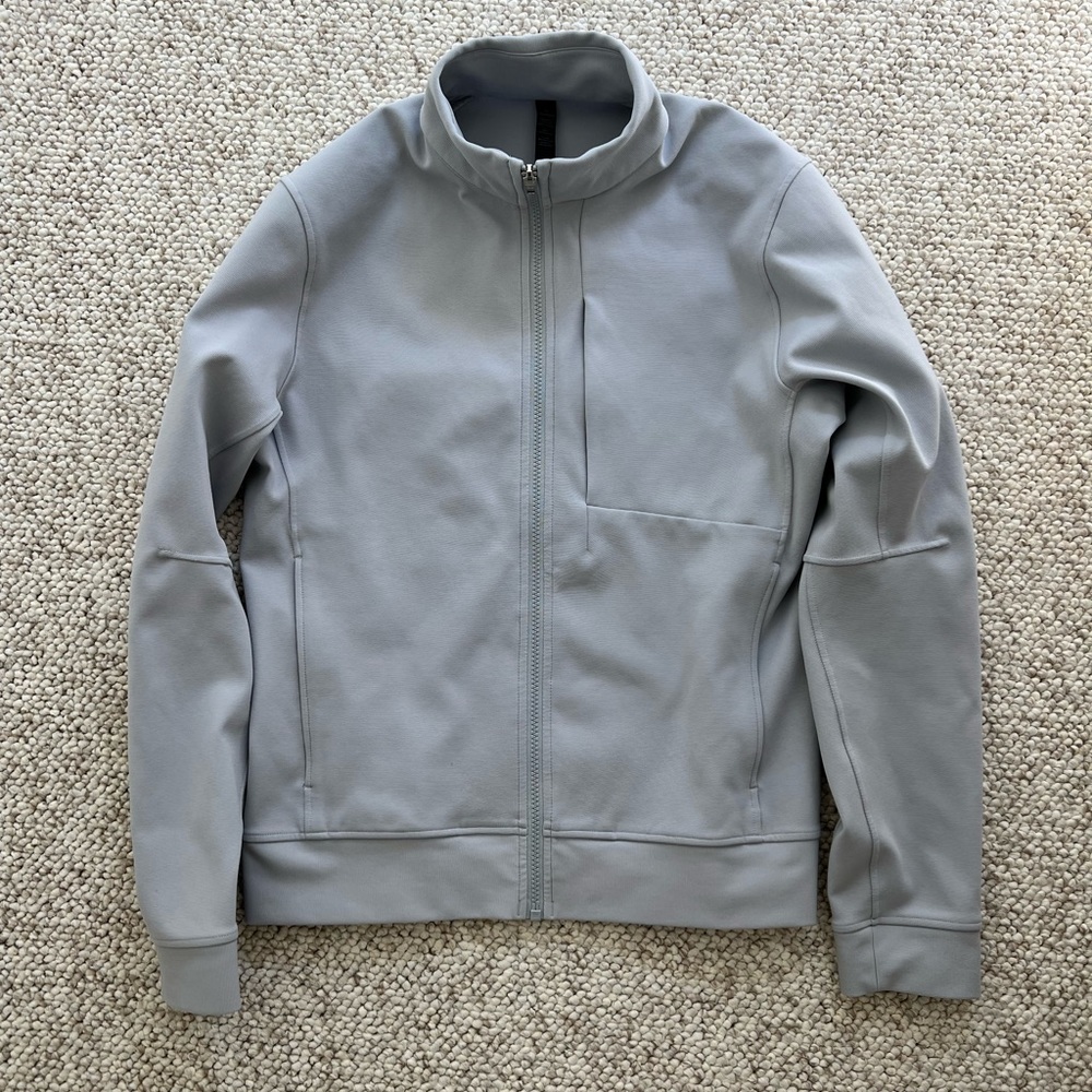 lululemon Men's Sojourn Track Jacket - Small - Sea Salt/Pale Gray